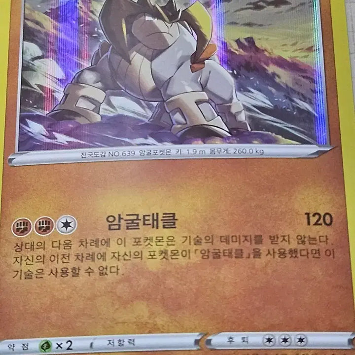 [BUNJANG] Terrakion Pokemon Card / 포켓몬카드 테라키온