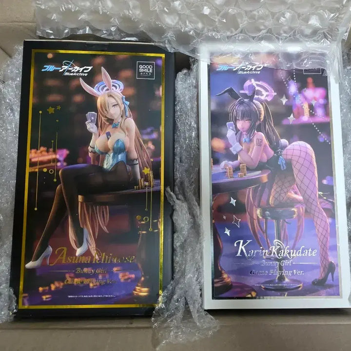 [BUNJANG] Good Smile Company Blue Archive Asuna &amp; Karin Bunny Girl Figure Set / 굿스마일 블루아카이브 아스나 카린 바니걸 피규어 2종 세트