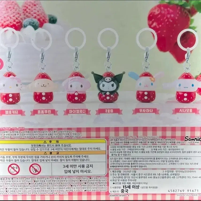 [BUNJANG] Sanrio Ichigo Strawberry Seal Hello Kitty (Sealed) / 미개봉산리오 이치고 딸기 메지루시 키티