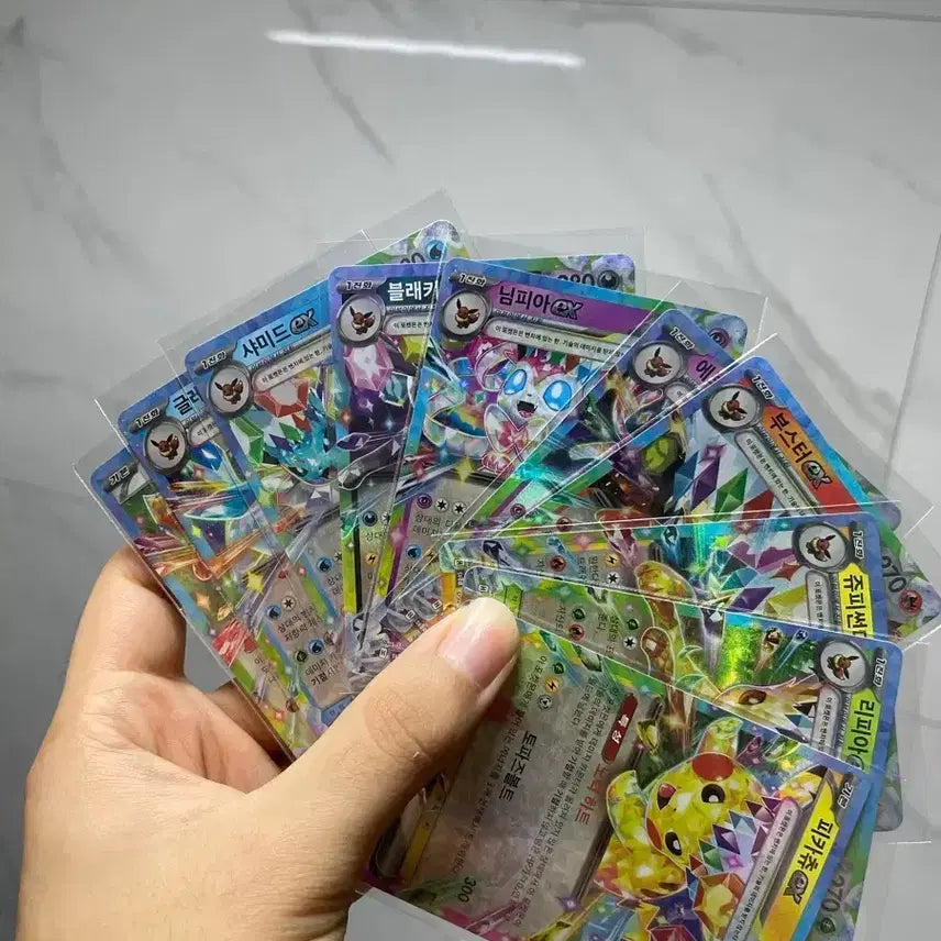 [BUNJANG] Pokemon Tera Eevees Evolution Set + Pikachu / 포켓몬 카드 테라스탈 10장 (이브이즈 + 피카츄)