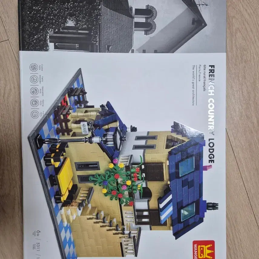 [BUNJANG] Wange French Country Lodge Building Blocks 1298 Pieces / wange 중국호환레고 프렌치 컨트리 롯지 빌딩 블록 1298피스 레고