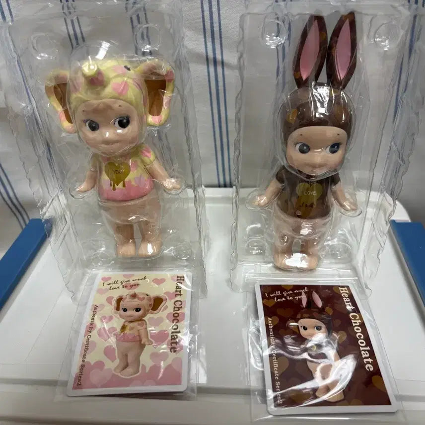 [BUNJANG] Sonny Angel Artist Collection 2013 Heart Choco Rabbit &amp; Elephant Set / 소니엔젤 아티스트 2013 하트 초코 토끼, 코끼리 세트