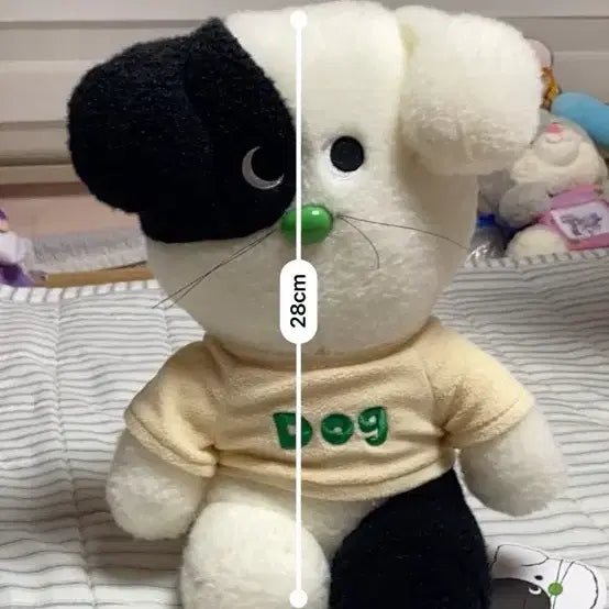 [BUNJANG] Dog Plush Yellow T-Shirt / 강아지 인형 옐로우 티셔츠