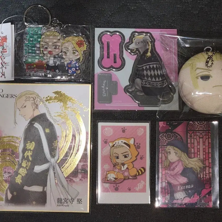 [BUNJANG] Tokyo Revengers Draken Bundle Set Acrylic Stand, Keychain, Manju, Paper Goods / [일괄] 도리벤 드라켄 굿즈 처분 아크릴/키링/만쥬/지류