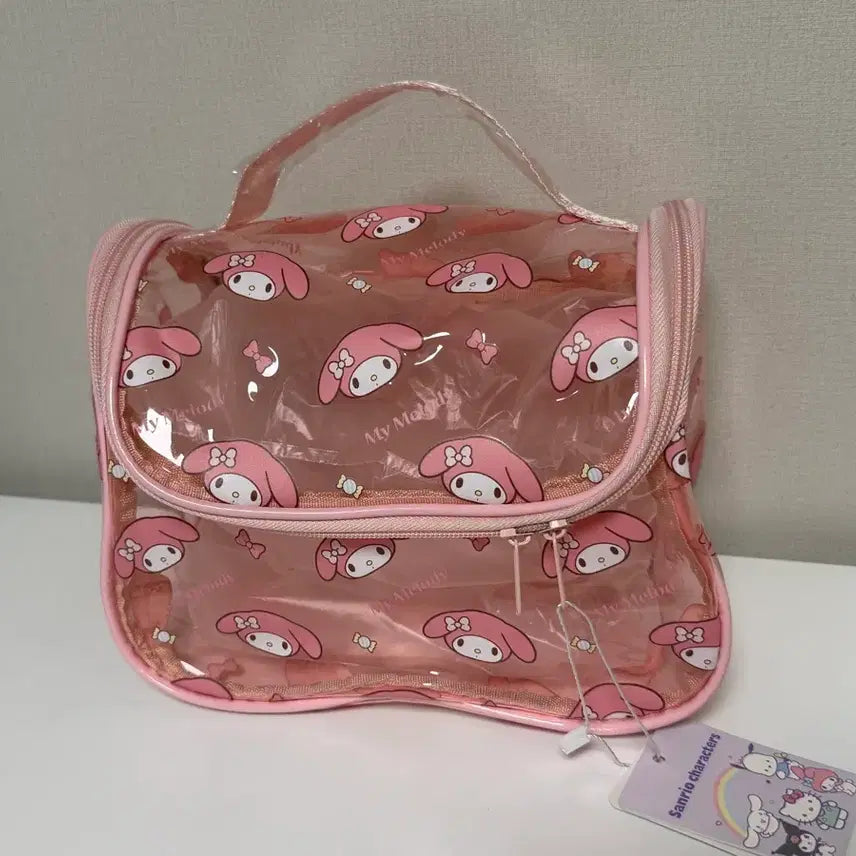[BUNJANG] Sanrio My Melody PVC Transparent Pouch Large Capacity Cosmetic Pouch / 산리오 마이멜로디 PVC 투명 파우치 대용량 화장품파우치