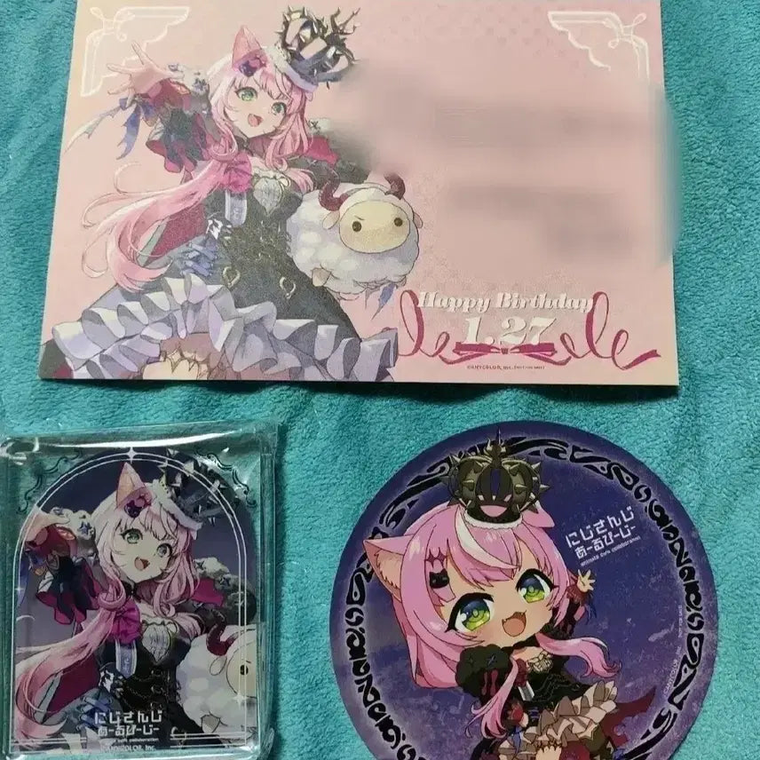 [BUNJANG] Nijisanji Yang Nari Birthday Special Acrylic Corotto Coaster / 니지산지 양나리 애니메이트 카페 콜라보 생일 특전 아크릴 코롯토 코스터