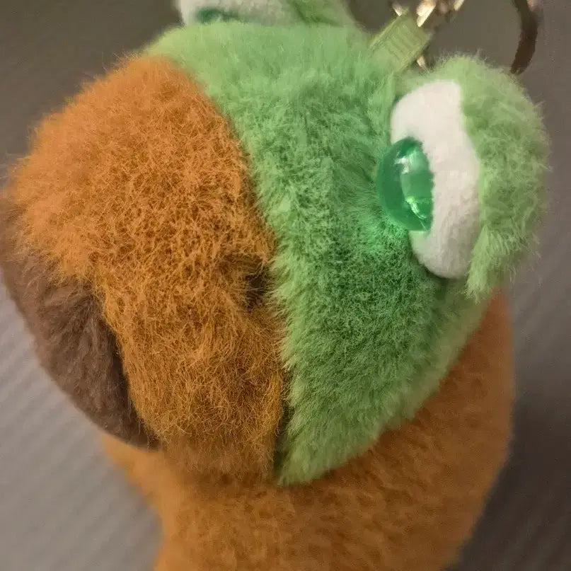 [BUNJANG] Capybara Frog Hat Plush Keychain / 카피바라 인형 키링 판매합니다
