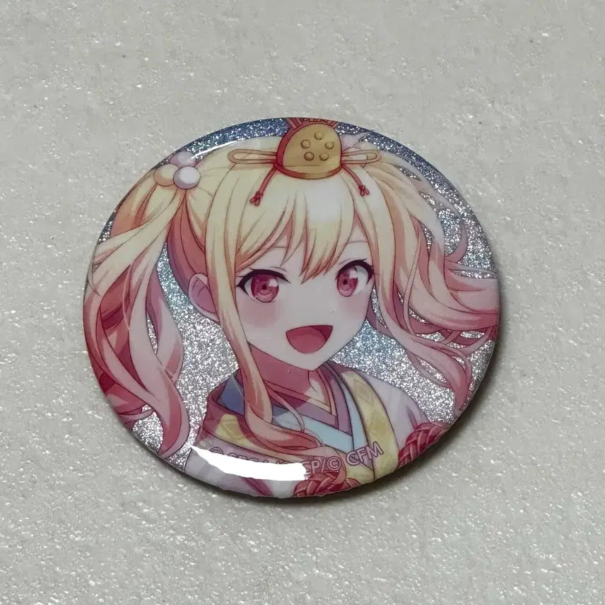 [BUNJANG] Project SEKAI Tenma Saki Glitter Can Badge (Reprint) / 프로젝트 세카이 텐마 사키 글리터 캔뱃지 재판