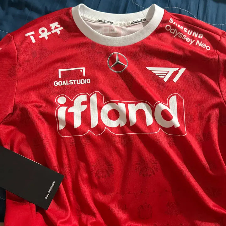 [BUNJANG] T1 2023 Away Kerria Jersey M Size / 2023 T1 어웨이 케리아 유니폼 레드