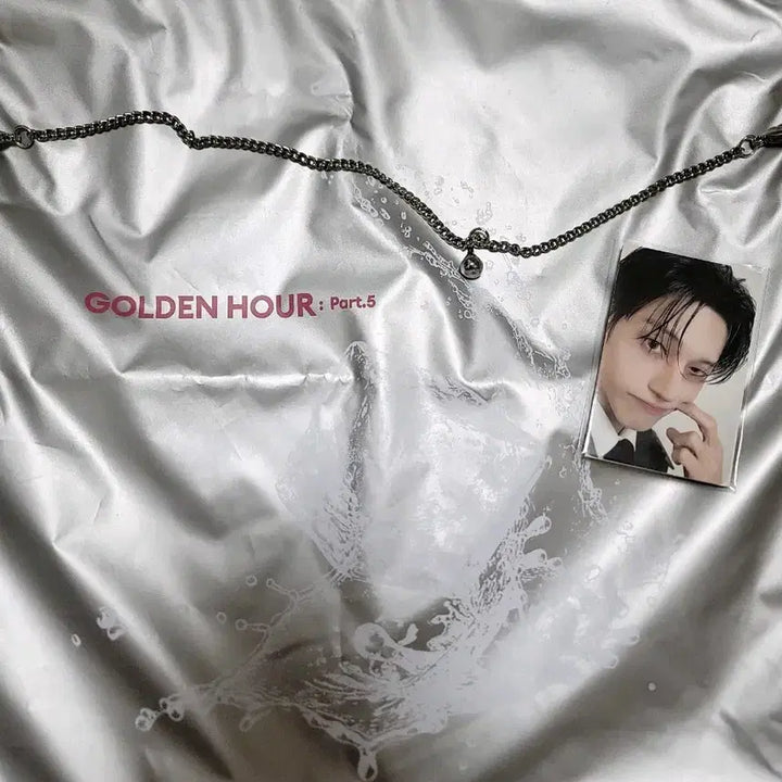 [BUNJANG] ATEEZ Golden Hour 5 Popup String Bag &amp; Photocard (Wooyoung) / [수수료포함] 에이티즈 ATEEZ 골든아워5 팝업 스트링백,포카 (우영)