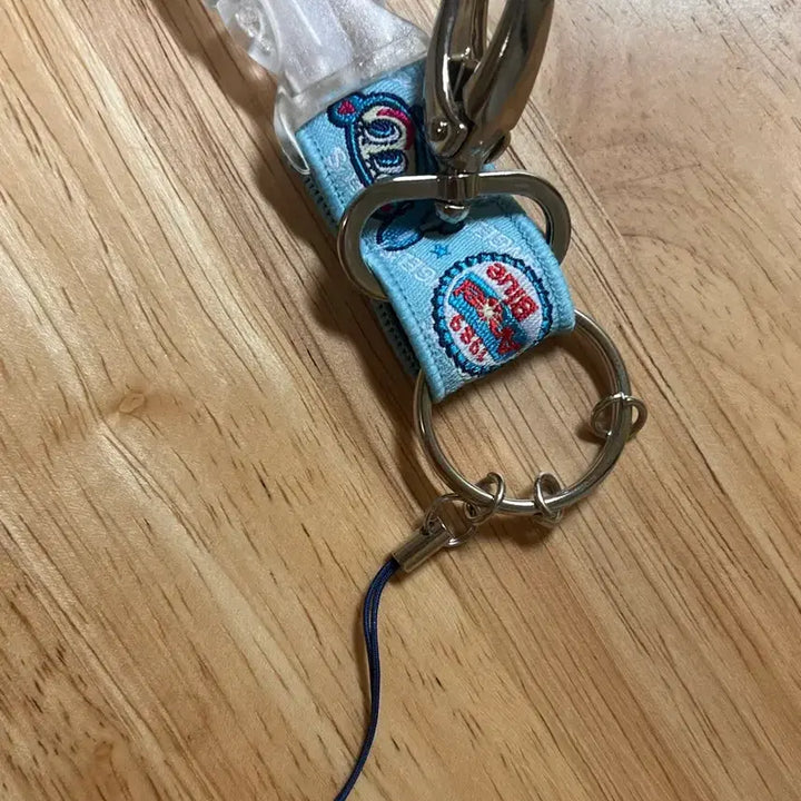 [BUNJANG] Angel Blue Classic Card Holder Strap Keychain Necklace / 엔젤블루 고전 카드지갑 스트랩 키링 목걸이 갸루