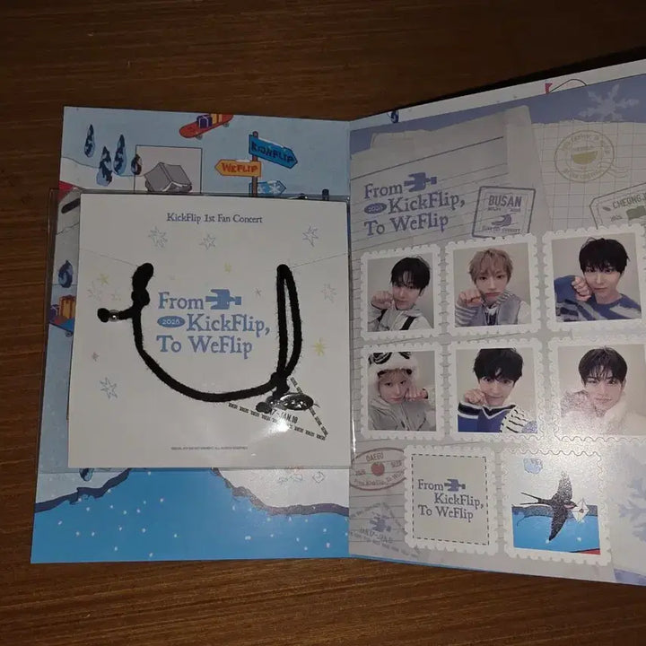 [BUNJANG] Kickflip 1st Seoul Concert Goods Postcard, Sticker, Bracelet Set (Sealed) / 미개봉) 킥플립 1st 서울 팬콘서트 굿즈 엽서, 스티커, 팔찌