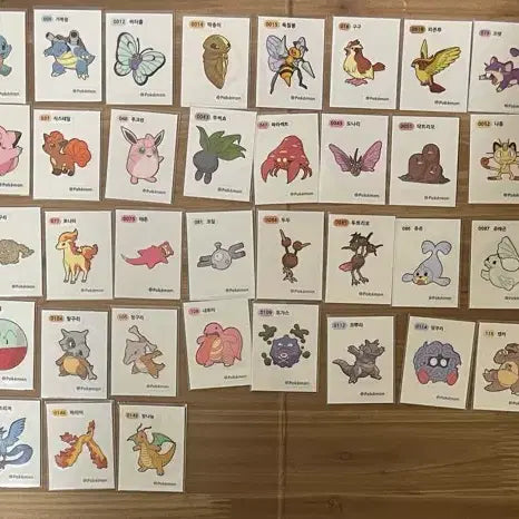 [BUNJANG] Pokemon Mini Sticker Set (1st Gen, 80 Variations) / 포켓몬스터 띠부띠부씰 1세대 80종 중복X 일괄 판매합니다