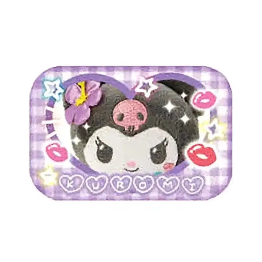 [BUNJANG] Sanrio Heisei Kogal Purikura Can Badge &amp; Cover - Kuromi / 산리오 헤이세이 코갸루 프리쿠라 캔뱃지&amp;커버 가챠 쿠로미(새상품)