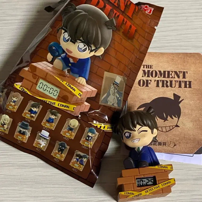 [BUNJANG] Detective Conan Shinichi Kudo Figure Desk Clock Gacha / 명탐정 코난 피규어 탁상시계 가챠 남도일