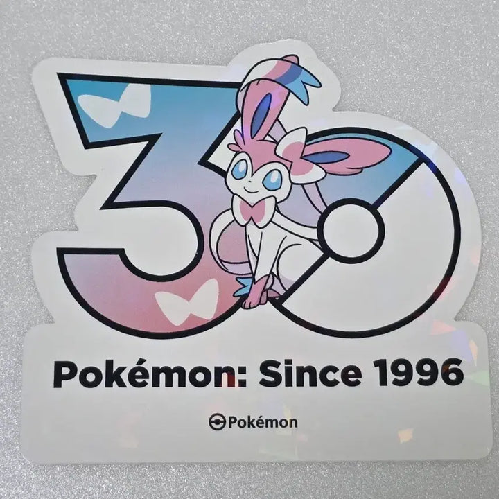 [BUNJANG] Pokemon 30th Anniversary Logo Sticker - Sylveon / 포켓몬 성수 30주년 로고 스티커 님피아
