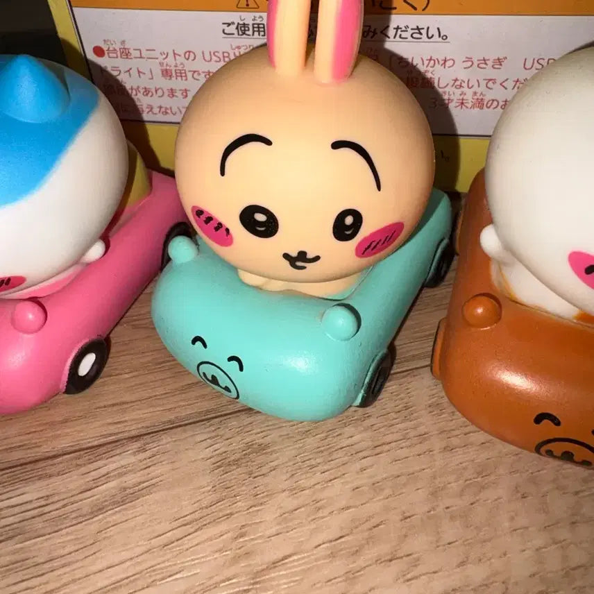 [BUNJANG] Chiikawa Friends 3 Car Set (Chiikawa, Usagi, Hachiwara) / 치이카와 프렌즈3 자동차 일괄 (치이카와 우사기 하치와레)