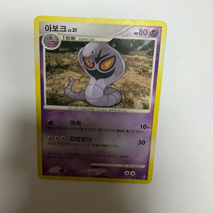 [BUNJANG] Pokemon Card / 아보크 포켓몬카드