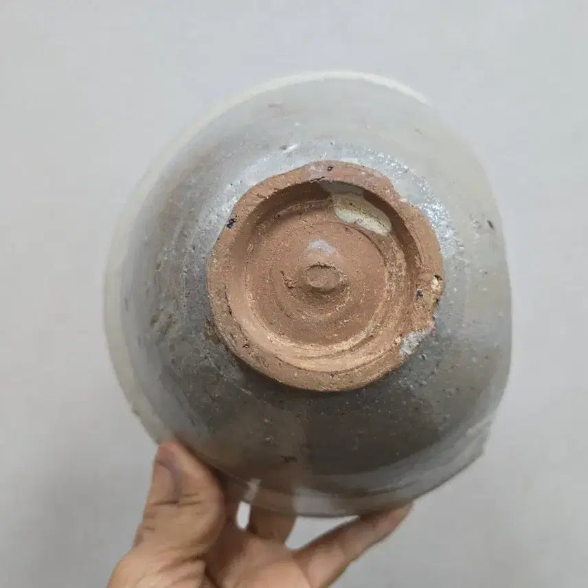 [BUNJANG] Authentic Buncheong Ware Bandumbeom Foot Bowl Antique / 진품 조선초기 분청사기 반덤벙 발 골동품
