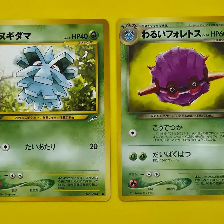 [BUNJANG] Pokemon Card Early Japanese Edition Pijon &amp; Bad Sleepy Set / 포켓몬카드 1996 피콘 나쁜쏘콘 세트 초기 일본판 33
