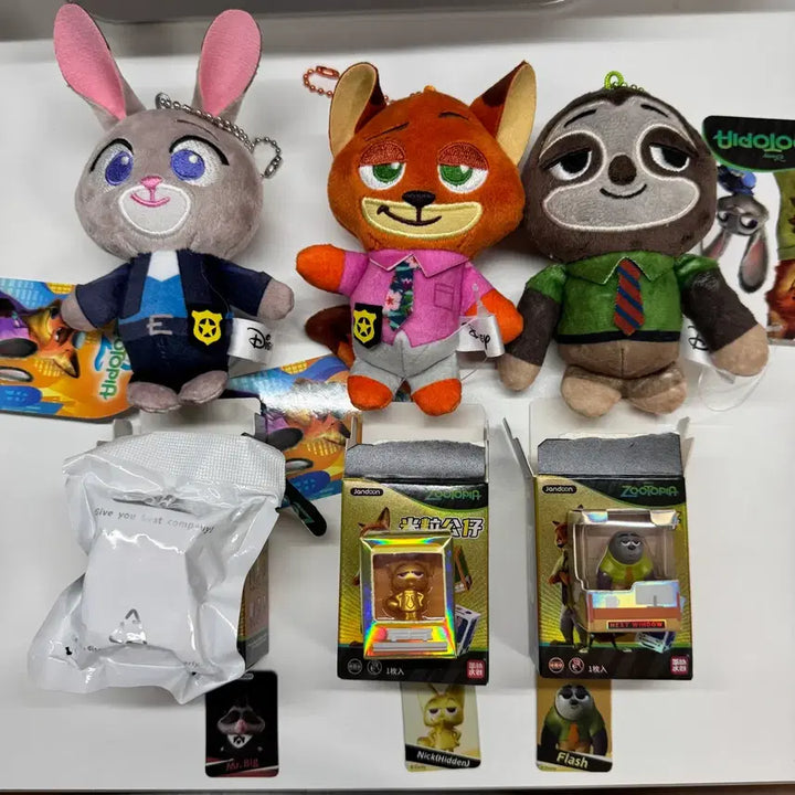 [BUNJANG] Zootopia Figure Bundle Judy Hopps Nick Wilde Flash Mr. Big / 일괄) 주토피아 인형 쌀알 피규어 주디 히든 닉 플래시 미스터빅