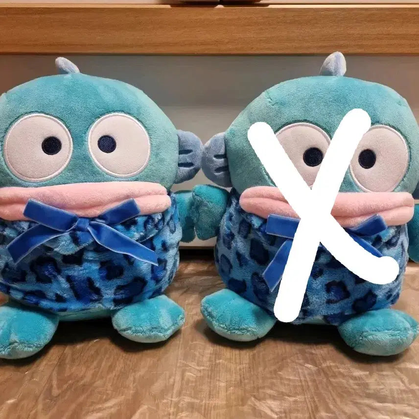 [BUNJANG] Sanrio Hangyodon Sweet Hoppy Medium Doll 25cm Leopard / 산리오]  한교동 스윗호피 중형 인형 25cm 레오파드