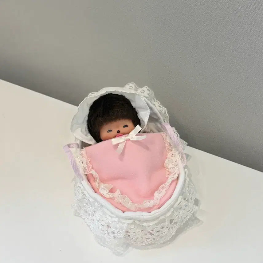 [BUNJANG] Babichichi Bonnet Bedding Set / 보넷 베비치치 침대 세트(인형 택 있음)