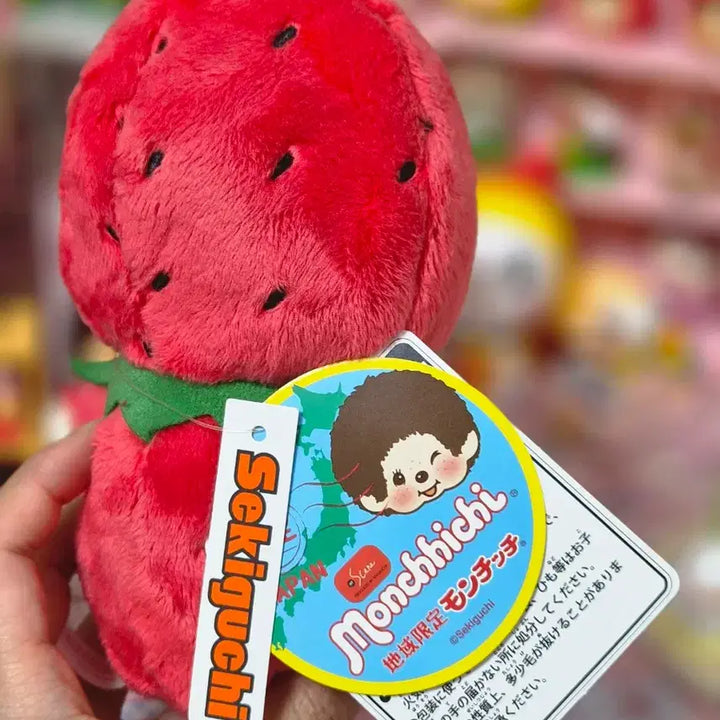 [BUNJANG] Ichigo Strawberry Monchhichi Plush / 이치고 딸기 몬치치