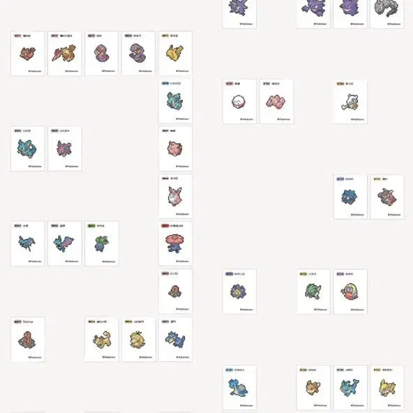 [BUNJANG] Pokemon Artwork Pixel Seal Trading / 포켓몬 아트웍, 픽셀 띠부씰 교환