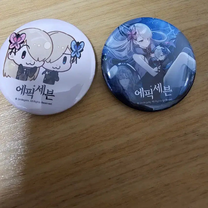 [BUNJANG] Epic Seven Can Badge &amp; Photocard Set / 에픽세븐  캔뱃지 &amp;포토카드