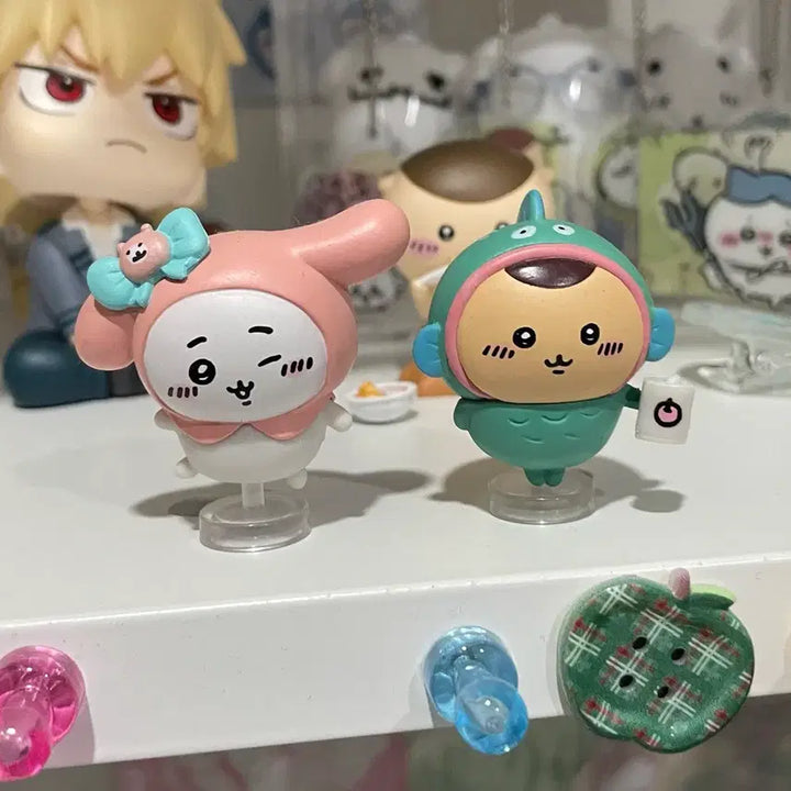 [BUNJANG] Munjakgwi Sanrio Collaboration Figure (Chiikawa Kurimanju Set) / 먼작귀 산리오 콜라보 피규어 (치이카와 쿠리만쥬 세트)