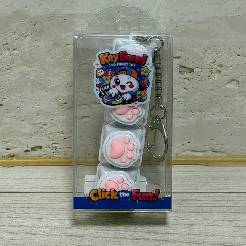 [BUNJANG] Cat Paw 4-Keycap Keyring / 고양이 발바닥 4구 키캡 키링
