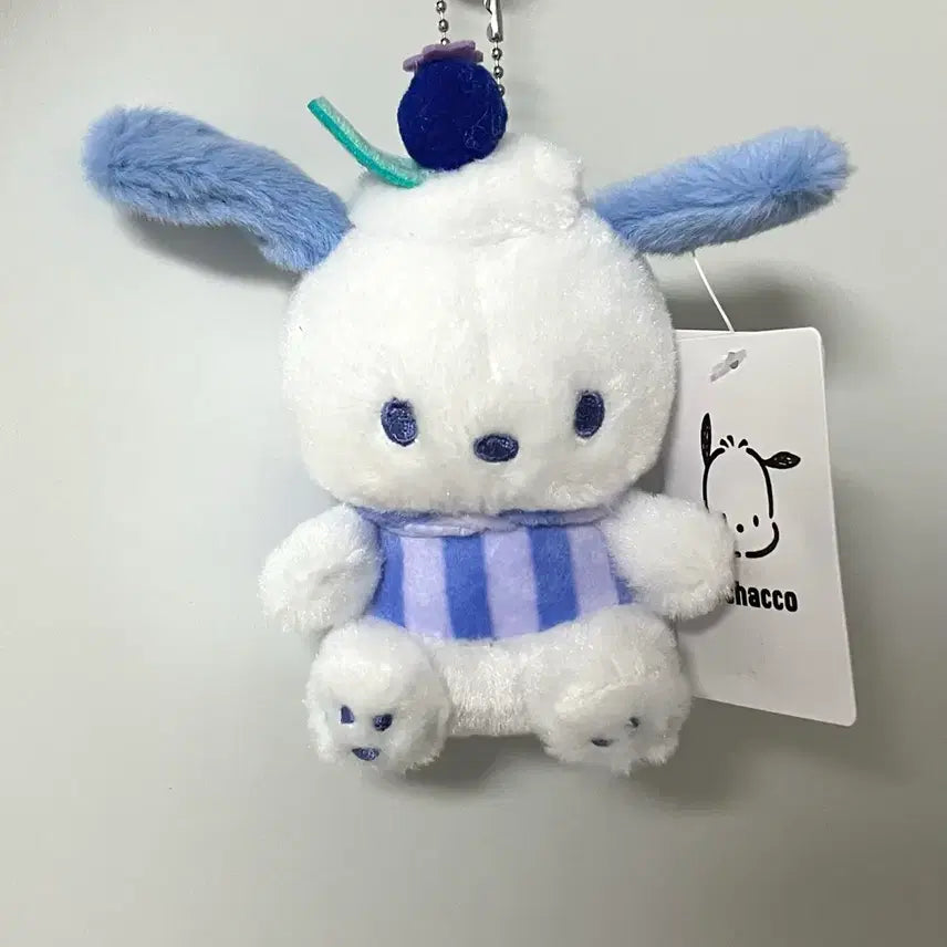 [BUNJANG] Pochacco Blueberry Plush Keychain / 블루베리 포챠코 키링 인형