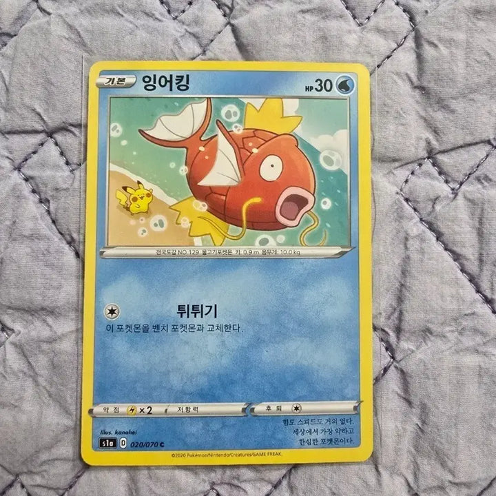[BUNJANG] Pokemon Card Magikarp Kanahei / 포켓몬카드 카나헤이 잉어킹 상태 좋은거 팔아요
