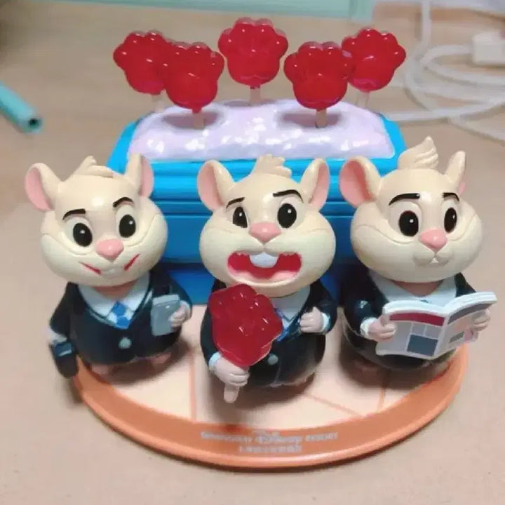 [BUNJANG] Disney Zootopia Popsicle Bobblehead Figurines / 디즈니 주토피아 닉 주디 피규어 보빙헤드 팝시클 오너먼트