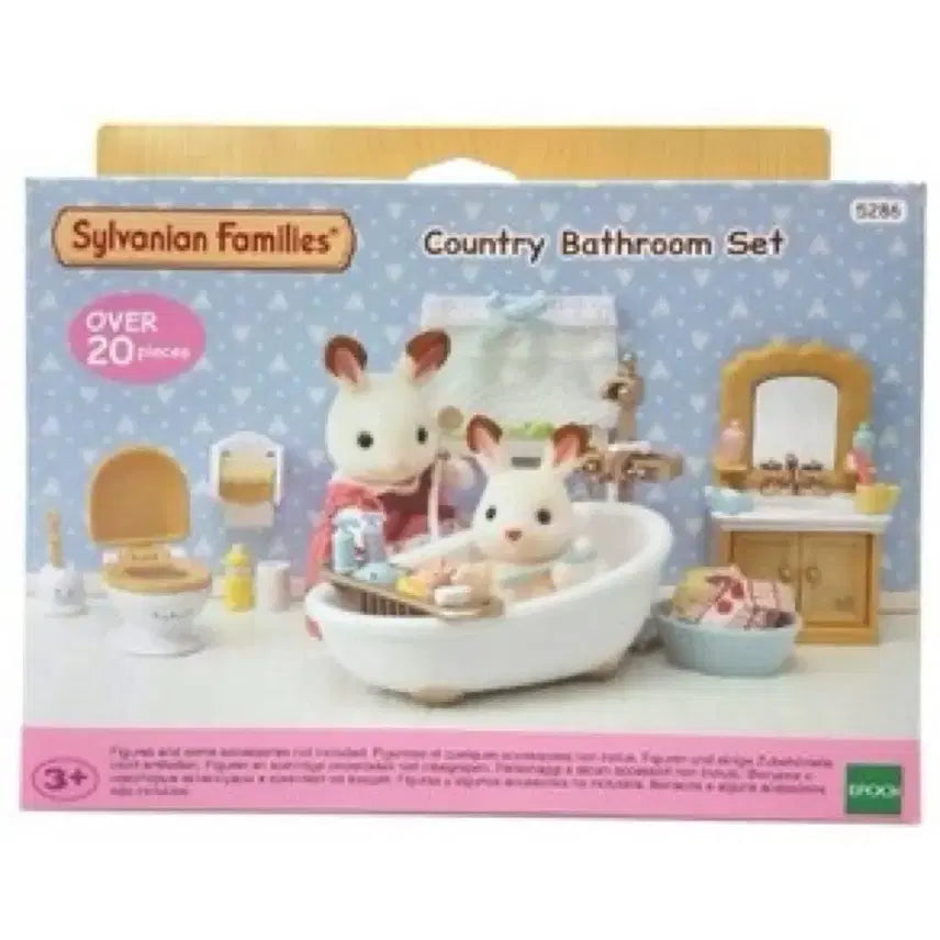 [BUNJANG] Sylvanian Families Country Bathroom Set / 실바니안 패밀리 컨츄리 욕실 세트 피규어
