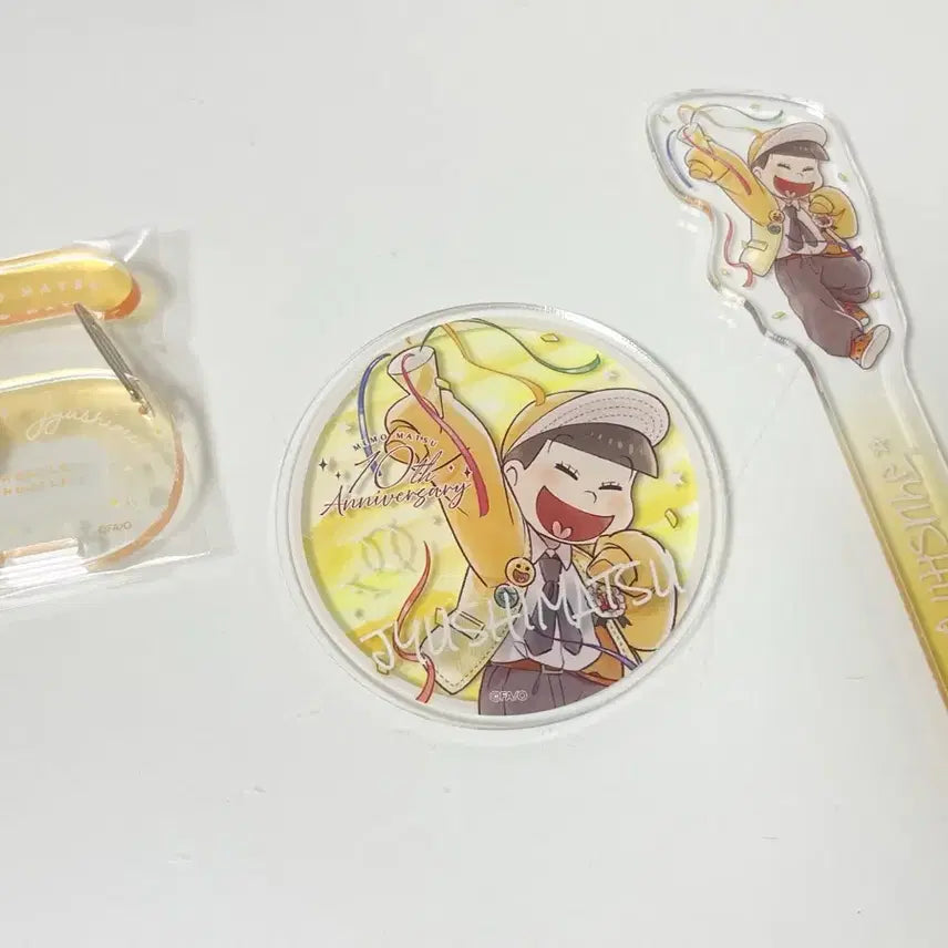 [BUNJANG] Osomatsu-san Baekyeon Shop Jushimatsu 10th Anniversary Can Badge Bundle Set / 일괄)오소마츠상 백엔샵 캔두 10주년 쥬시마츠