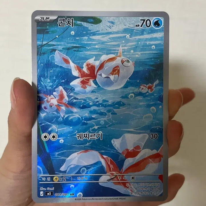 [BUNJANG] Pokemon Card Konchi AR 084/081 / 포켓몬카드) 콘치  AR 084/081