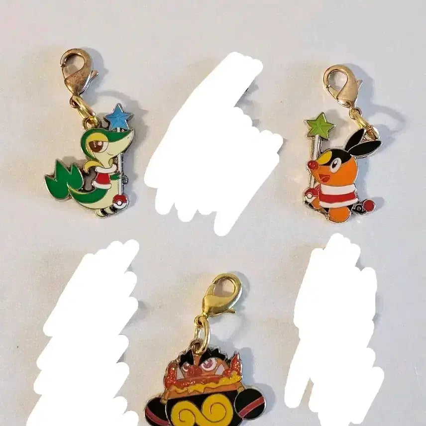 [BUNJANG] Pokemon Christmas Metal Charm 6종 Bundle Set / 포켓몬 크리스마스 메탈참 뚜꾸리 염무왕