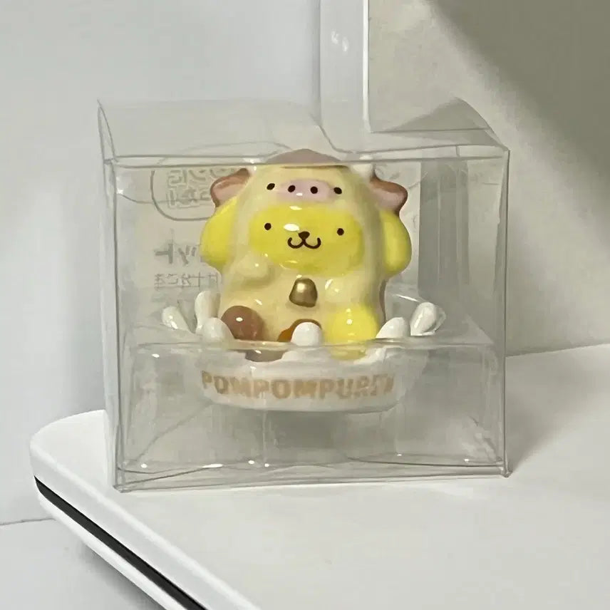 [BUNJANG] Sanrio Pompompurin Zodiac Series - Year of the Rat Ceramic Figurine / 산리오 폼폼푸린 복을 부르는 십이간지 소띠 도자기 피규어