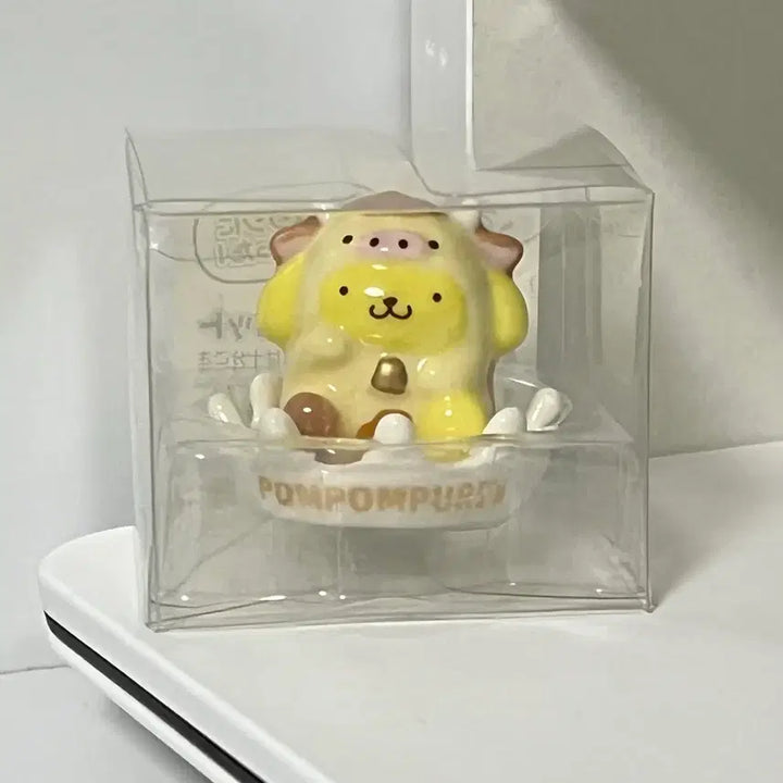 [BUNJANG] Sanrio Pompompurin Zodiac Series - Year of the Rat Ceramic Figurine / 산리오 폼폼푸린 복을 부르는 십이간지 소띠 도자기 피규어