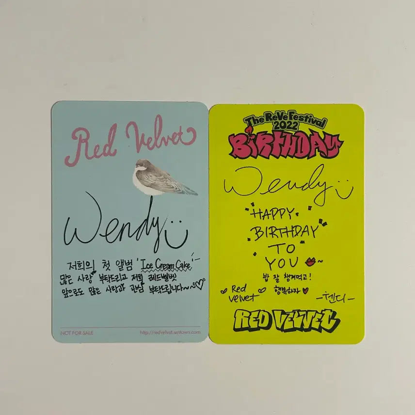 [BUNJANG] Red Velvet Wendy Ask Her Birthday Bundle Set Photocard / 레드벨벳 웬디 아스케 벌스데이 포카 일괄