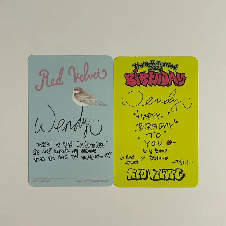 [BUNJANG] Red Velvet Wendy Ask Her Birthday Bundle Set Photocard / 레드벨벳 웬디 아스케 벌스데이 포카 일괄