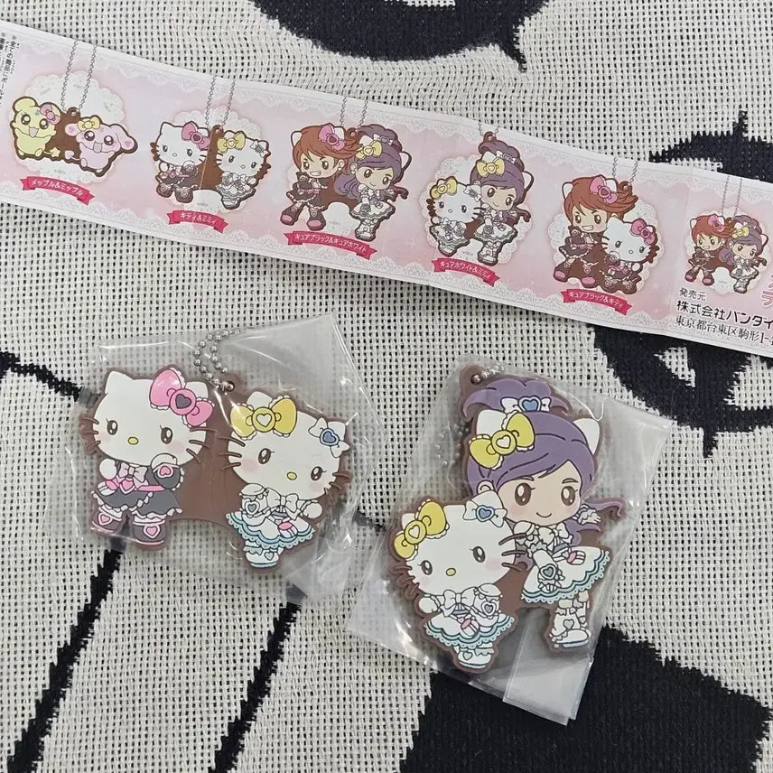 [BUNJANG] Pretty Cure Hello Kitty Collaboration Special Rubber Mascot Gacha / 빛의전사프리큐어 헬로 키티 콜라보 스페셜 러버 마스코트 고무챰 가챠