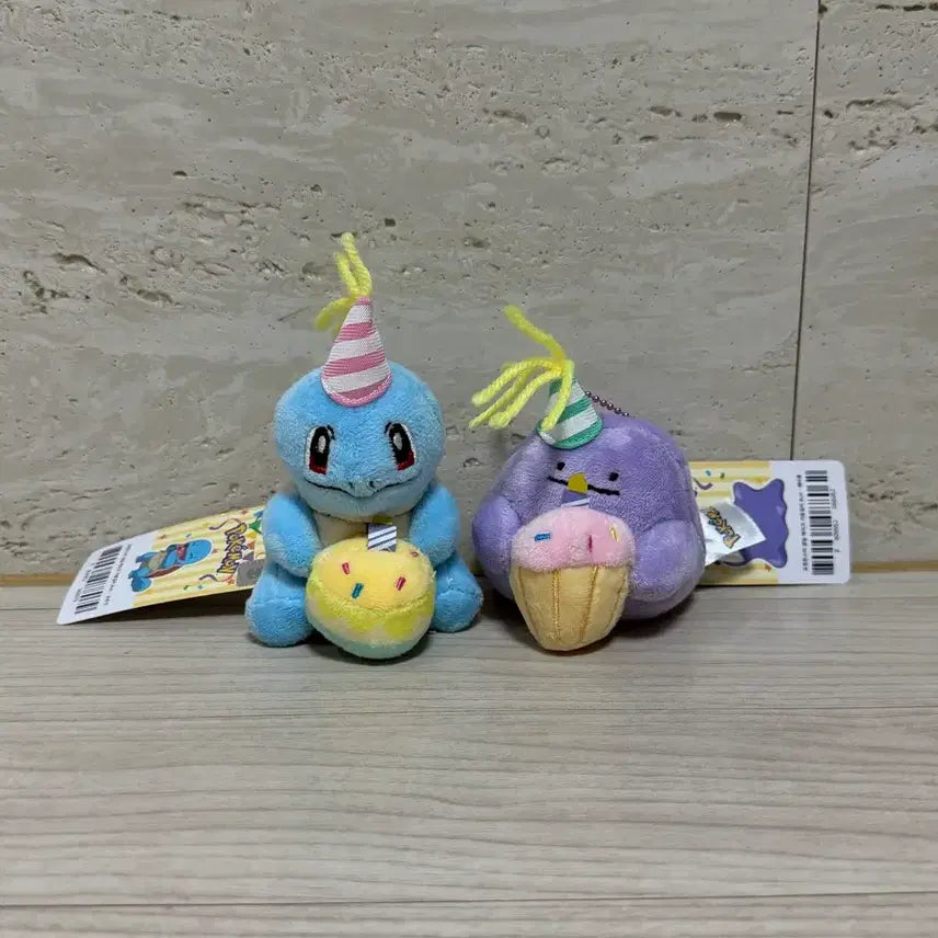 [BUNJANG] Pokemon Birthday Charmander Metamon Doll Keychain Set Bundle / [일괄] 포켓몬스터 생일축하 파이리 메타몽 인형 키링 세트