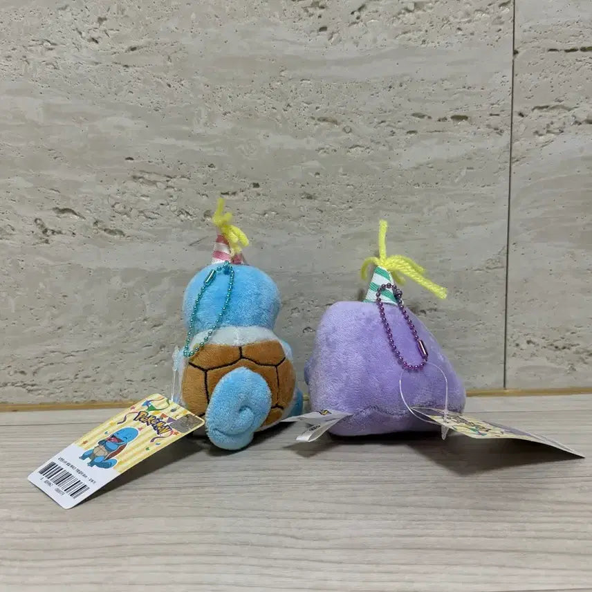 [BUNJANG] Pokemon Birthday Charmander Metamon Doll Keychain Set Bundle / [일괄] 포켓몬스터 생일축하 파이리 메타몽 인형 키링 세트