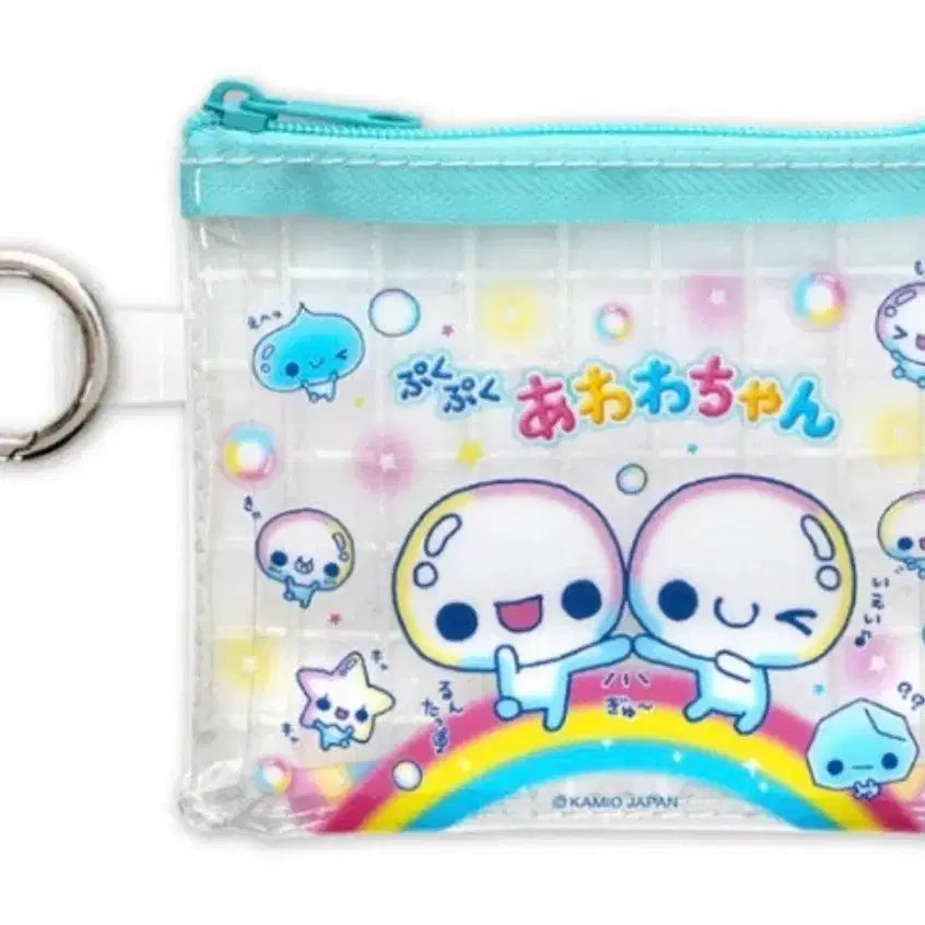 [BUNJANG] Awawa-chan Clear Pouch with Charm / 아와와쨩 투명 파우치