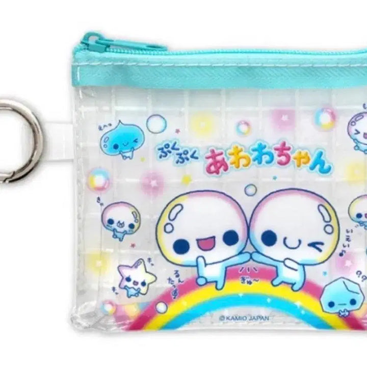 [BUNJANG] Awawa-chan Clear Pouch with Charm / 아와와쨩 투명 파우치