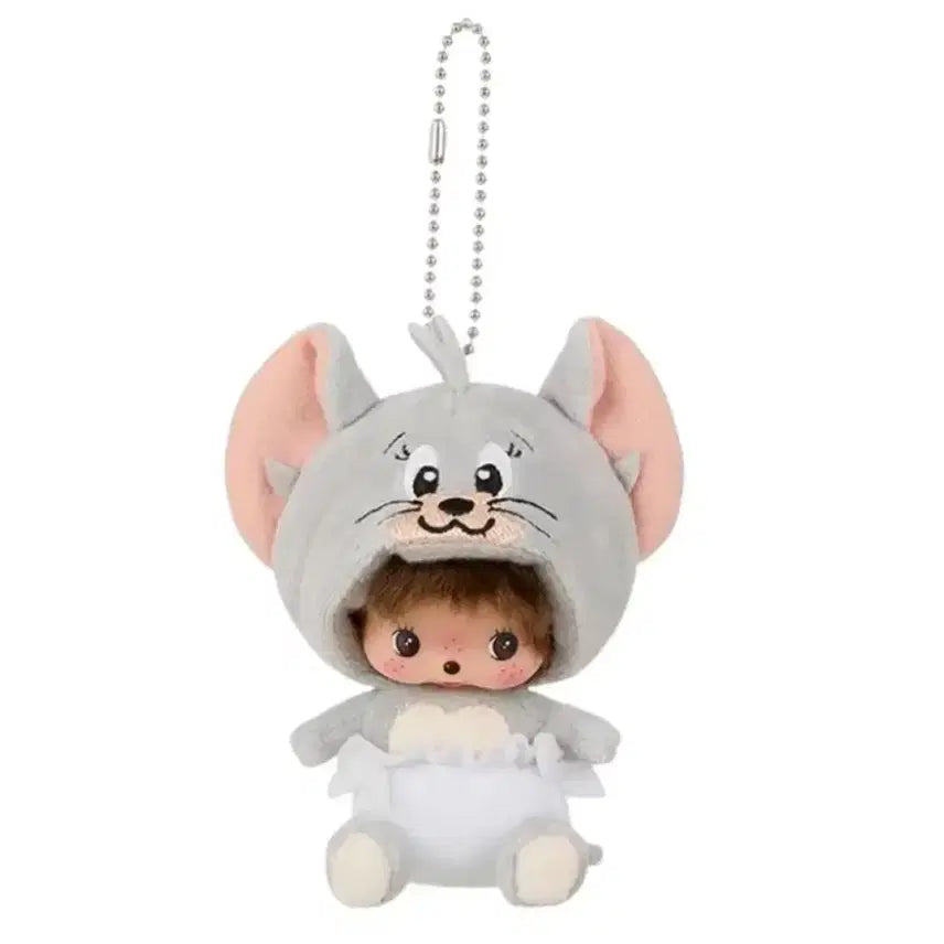 [BUNJANG] Taffy Bebe Monchhichi Plush Keychain / 터피 베베몬치치