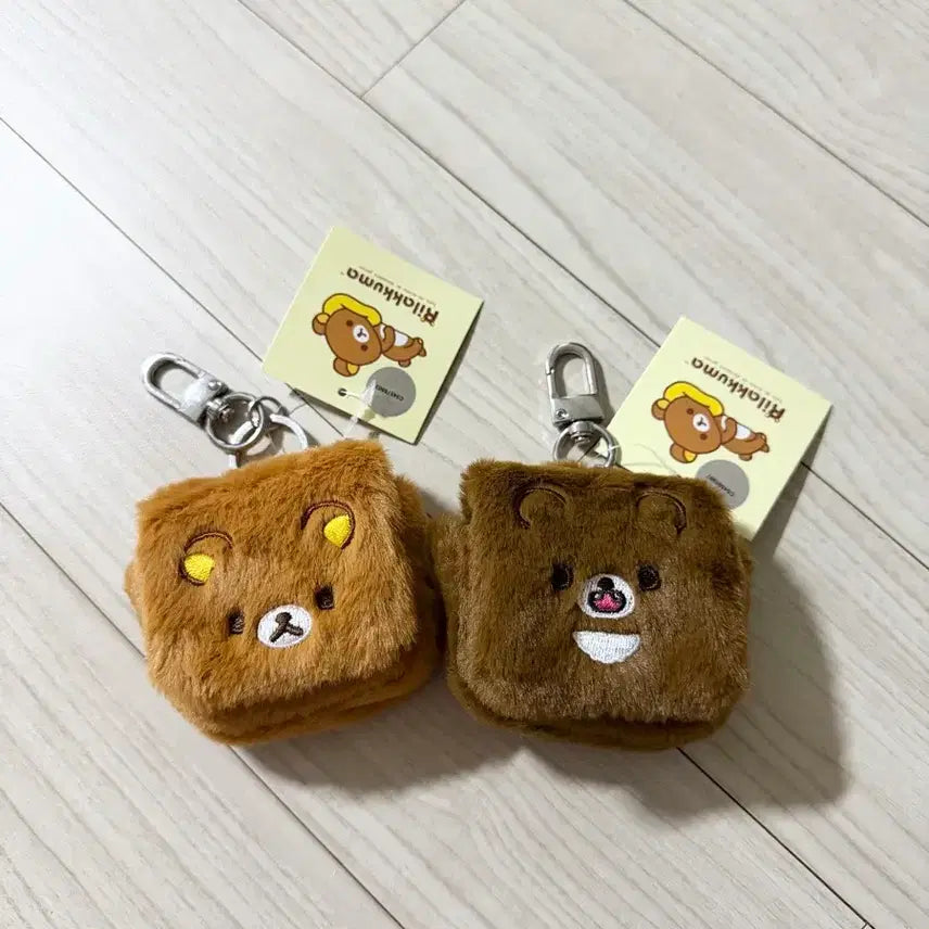 [BUNJANG] Rilakkuma &amp; Kogumaychan Mini Pouch, Airpods Case, Keyring Bundle Set / [일괄] 리락쿠마 차이로이고구마 미니 파우치 에어팟 케이스 키링 세트